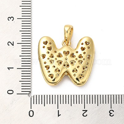 Латунные микро проложить кубического циркония подвески KK-E061-03G-23-1