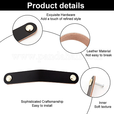 Ремешок ручки ящика двери шкафа из крупного рогатого скота DIY-WH0430-196C-01-1