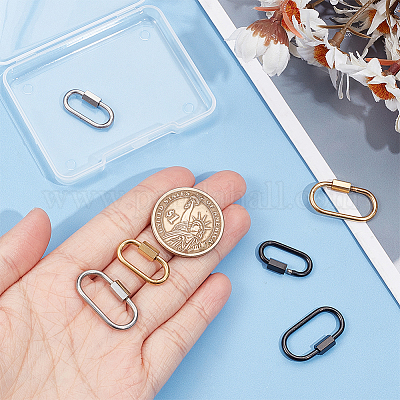 6 шт. 6 стиля подвески-карабиновые замки из нержавеющей стали 304 STAS-UN0055-95-1