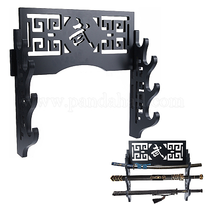 4-уровневые подставки для мечей и катан из плотной доски ODIS-WH0081-10-1