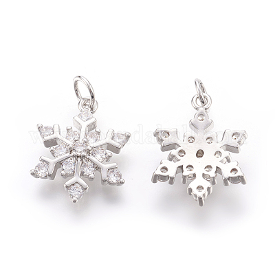 Латунные микро проложить кубического циркония подвески X-KK-F774-10P-NR-1