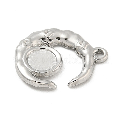 Оправы для подвесок из нержавеющей стали 304 в виде кабошонов STAS-M082-02P-1