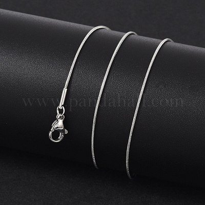 Не тускнеющие ожерелья из нержавеющей стали 304 в виде змеи NJEW-D285-02P-1