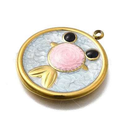 Подвески из нержавеющей стали 304 с эмалью STAS-Z163-21G-01-1