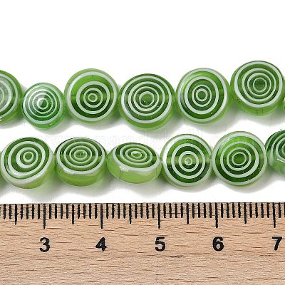 Бусы лэмпворк ручной работы LK-R004-49B-1