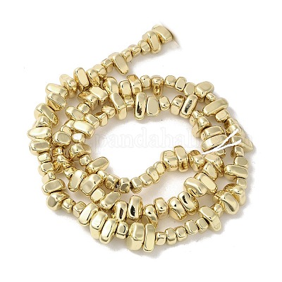 Гальванические нити из синтетических немагнитных гематитовых бусин G-I364-B01-G-1