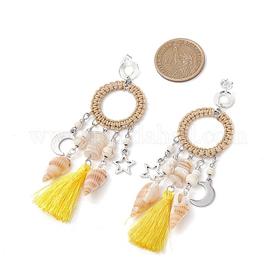 Оболочки серьги стержня EJEW-TA00615-02-1