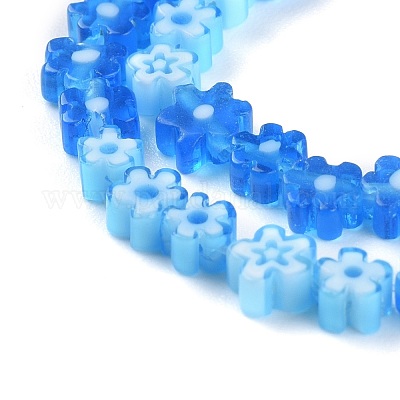 Ручной работы стеклянная бусина тысячецветник нитей X-LAMP-J035-4mm-09-1