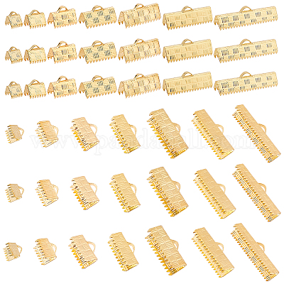 Латунные бусины конца для ленты&nbsp;KK-PH0003-96-1