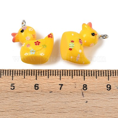 Рождественские подвески из непрозрачной смолы RESI-H043-02P-1