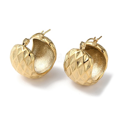 Толстые серьги-кольца из нержавеющей стали 304 STAS-Z052-12G-1