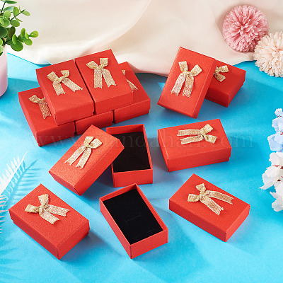 Картонные коробки для упаковки ювелирных изделий с блестками CON-TAC0008-08C-1