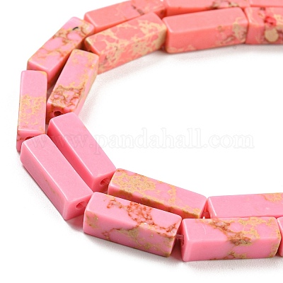 Синтетические окрашенные нити императорской яшмы G-D077-C01-09-1