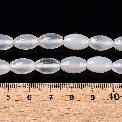 Натуральный белый агат бисер нитей G-T138-180A-1