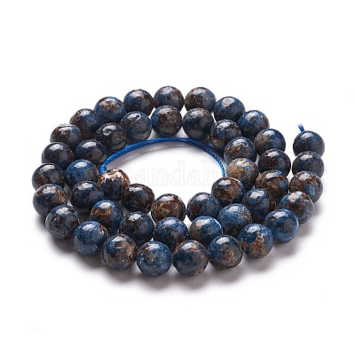 Бусы из натурального пегматита G-F694-01A-8mm-1