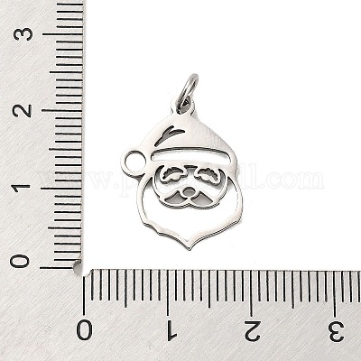 Не тускнеющие рождественские подвески из нержавеющей стали 304 STAS-K265-10P-1