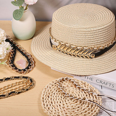 7 шт. 7 стиля лент для шляп из искусственной кожи и акрила DIY-CA0007-58-1