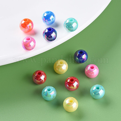 Непрозрачные акриловые бусины MACR-S370-D8mm-M2-1