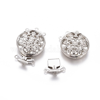 Застежки латунные коробки X-KK-L053-04P-1