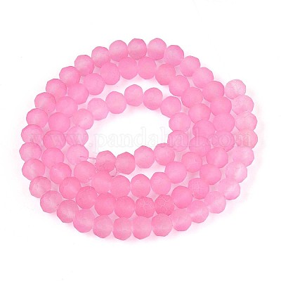 Нити стеклянных бусин FGLA-N003-6mm-05-1