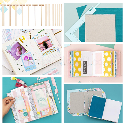 1 набор деревянных инструментов для распорки переплета книг AJEW-BC0004-36-1