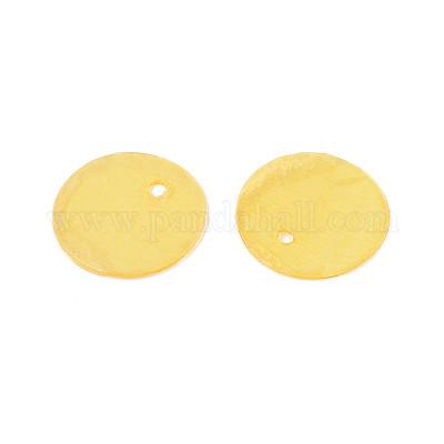 Шармы-диски из натуральной ракушки капиз X1-BSHE-T014-02G-1