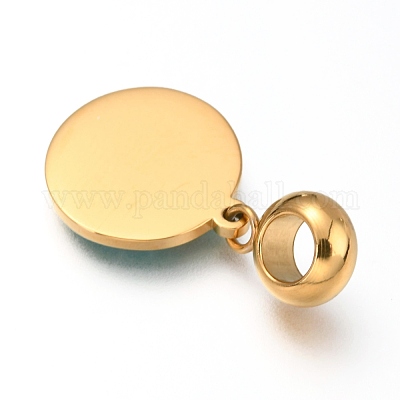 Ионное покрытие (ip) 304 нержавеющая сталь европейские подвески-шармы STAS-O097-13G-1