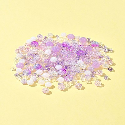 Наборы для изготовления браслетов из круглых акриловых бусин своими руками DIY-FS0007-02C-1