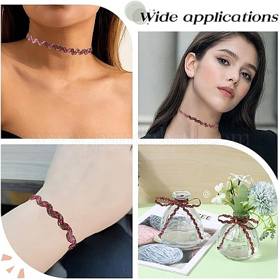 1 шт. блестящие волнистые полиэстеровые ленты OCOR-GF0003-01B-1