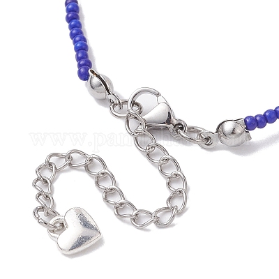 Браслеты из смолы и стеклянных бусин от сглаза BJEW-MZ00050-1