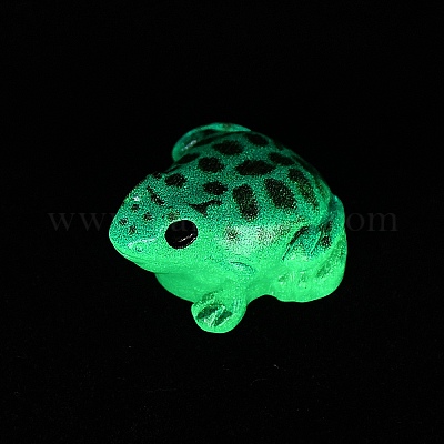 Украшения для выставки лягушек из светящейся смолы RESI-WH20018-001F-1
