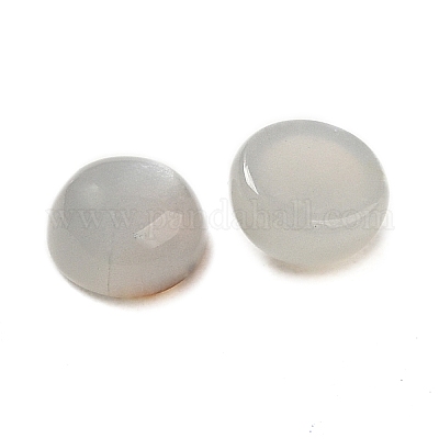 Кабошоны натурального серого лунного камня G-L541-01B-6mm-1