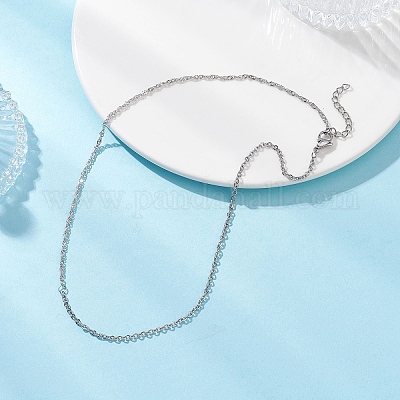 Женские цепочки-цепочки из нержавеющей стали 304 толщиной 2 мм в сингапурском стиле NJEW-JN05559-1
