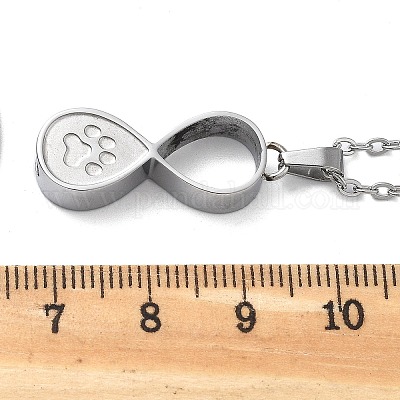 Ожерелья из нержавеющей стали 304 в виде бесконечной урны для праха домашних животных STAS-Z106-02P-1