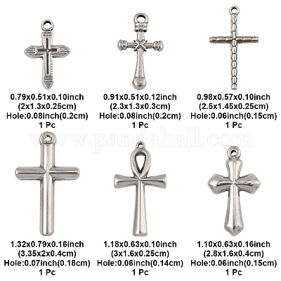 6 шт. 6 стиля подвески из нержавеющей стали 304 STAS-FS0001-64-1