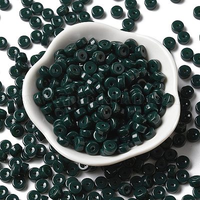 Непрозрачные цветные стеклянные бусины SEED-E001-P3x6mm-03-1