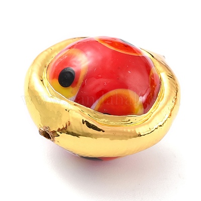 Бусины лэмпворк &nbsp;LAMP-B002-01G-C-1