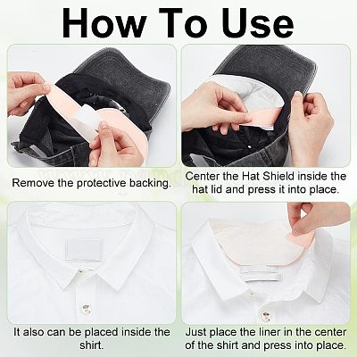 Нетканые одноразовые прокладки для воротника AJEW-WH0471-93-1