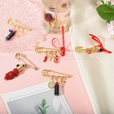 5 шт. булавки для килта из нержавеющей стали 304 JEWB-CA00009-1