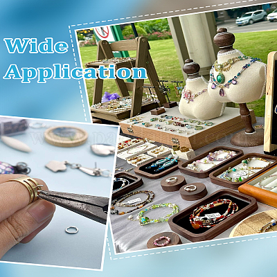 440 шт. 12 стиля латунных открытых соединительных колец KK-LP0004-34-1