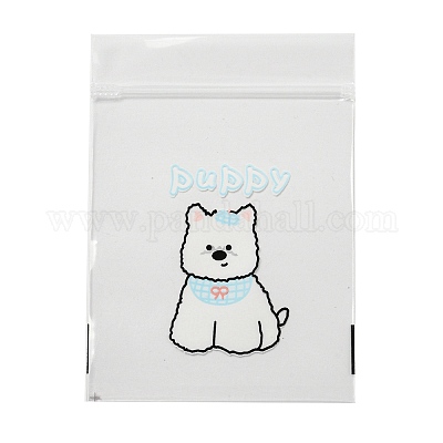 Прямоугольные пластиковые подарочные пакеты с замком-молнией OPP-Q008-01A-02-1