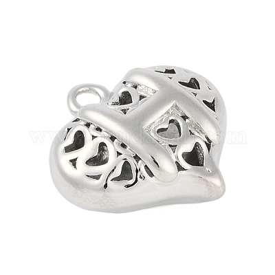 Полые латунные подвески на день святого валентина KK-M289-03H-P-1