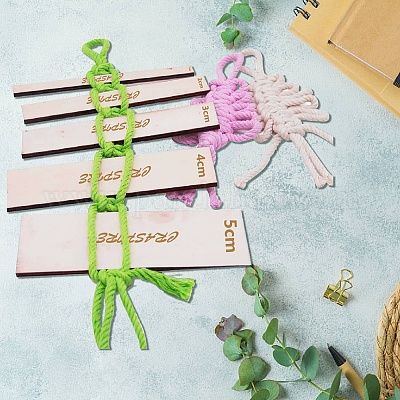 9 шт. 9 стильных деревянных кольца-кольца макраме для изготовления поделок DIY-WH0545-009-1