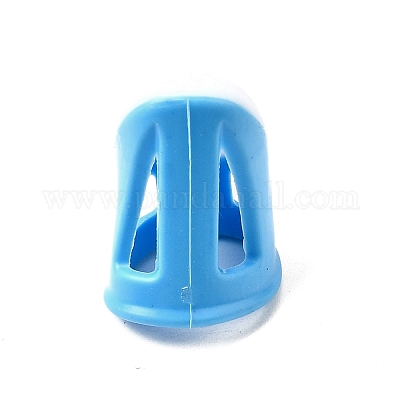 Силиконовый и пластиковый наперсток для защиты пальцев при шитье и вышивке крестиком TOOL-C012-27B-02-1