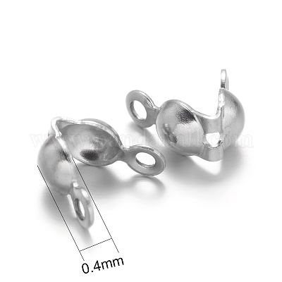 Наконечники бусин из нержавеющей стали марки 304 STAS-M213-09-1