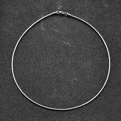 Не тускнеющие повседневные ожерелья-чокеры из нержавеющей стали 304 X-STAS-O037-02P-1