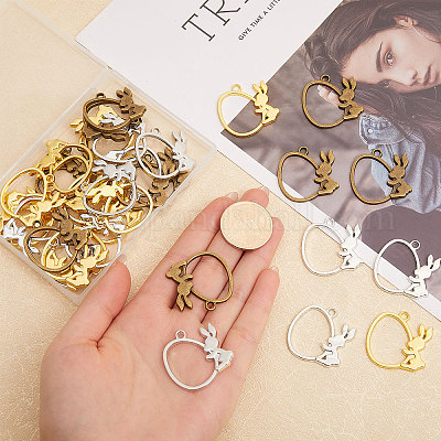 48шт 3стиля подвески из сплава на пасхальную тематику FIND-CA0008-68-1