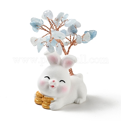 Украшения из натурального аквамаринового дерева DJEW-E007-01RC-02-1