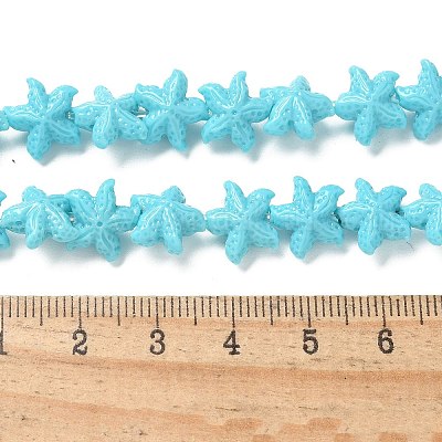 Нити резных бусин синтетического коралла X-CORA-K009-06A-01-1