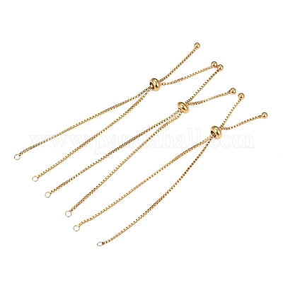 Регулируемые браслеты из нержавеющей стали 304 слайдер изготовление STAS-T050-031G-1